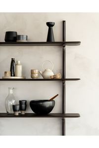 The PI collection honors nature’s design by keeping the strength, curves and lines, as nature intended. Interesting shapes are discovered in this sleek and stylish, polished imperfect, finish. Each PI item is finished by hand to ensure that the individual character of the wood is respected. The PI wall shelf provides a balanced space to store cherished mementos. 2 shelves:W40 x D14 x H36 in | Weight 19lbsW102 x D35 x H91 cm | Weight 9kgs 3 shelves:W40 x D14 x H50 in | Weight 28lbsW102 x D35 x H1