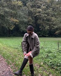 Little sunday walk Rain boots, countryside, fall, fall outfit, aesthetic fall outfit, french girl, girl outfit, cph, scandinavian style, ootd, tendance, aesthetic