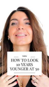 How To Look 10 Years Younger at 50: My Top 10 Tips and products. #beautyover50 #beautyover40 #over4 #over50 #over60 #beauty #wellness #antiaging