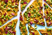 Pistachio-Rose Brittle