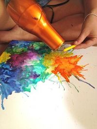 Crayon Art - Easy Crafts going to do this for daxtons room! it would be so cute with his name or something.