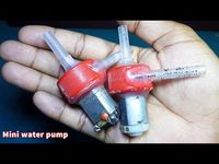 How to make Water Pump with dc motor | Mini water pump | Fountain pump - YouTube