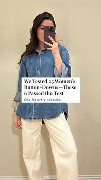 Our editor uncovered the best button down shirts from brands including Nili Lotan, TWP, Khaite and more.