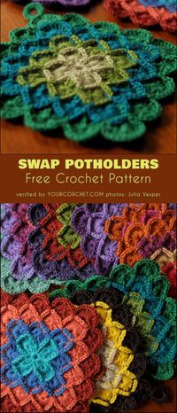 Swap Potholders Free Crochet Pattern | Your Crochet