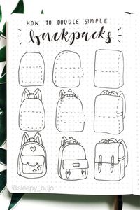 Need some ideas for your next bullet journal doodles?! These super cute step by step tutorials will help you get started! 🖍️