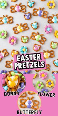 Easter pretzels are an easy Easter treat to make with your family! With 3 ingredients (pretzels, candy melts and M