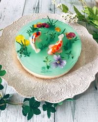 Beautiful Japanese cheesecake inspired by Monet’s Pond is a delicious slice of art – grape Japan