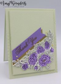 Stampin’ Up! Climbing Roses Thank You Card – Stamp With Amy K