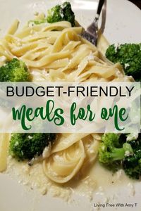 Eating alone for dinner doesn't have to be a pain. Here are easy, #budget #friendly #recipes for one person!