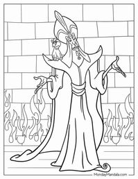 30 Aladdin & Jasmine Coloring Pages (Free PDF Printables)