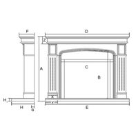 Charleston Fireplace Mantel – Mantels Direct