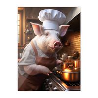 Ajoutez une touche d’originalité à votre intérieur avec le Tableau Animaux Design Cochon En Cuisine De Profil, un élément décoratif qui transformera votre cuisine en un espace chaleureux et convivial, disponible chez MON TABLEAU DÉCO.

Développé sur verre acrylique, aluminium ou forex ©
💶 15 € - 205 €