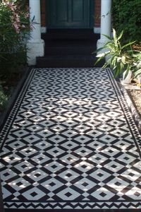 London Mosaic | Victorian Floor Tiles | Pathway | Contact us now for a free quote on 020 8699 0820 or email us at info@londonmosaic.com | #pathway #londonmosaic #mosaic #tiles #floortiles #victoriantiles