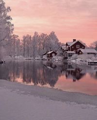 Winter sky, Sweden.