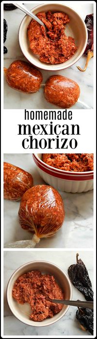 Homemade Chorizo: I learned to make Home Made Chorizo, and making it at home is so much fresher - plus it can be customized. It will blow you away! Super easy & quick. Not to mention, cheaper, too! #HomemadeChorizo #MakeYourOwnChorizo