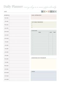 Download free, fully editable planner templates in Google Docs and Sheets formats, optimized for both printing and digital use!