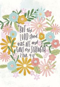 But the Lord stood with me Encouragement Card | Leanin' Tree