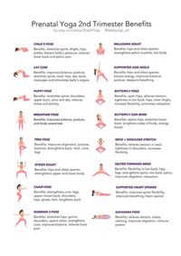 This Prenatal Yoga poster is designed for those in or entering their 2nd trimester of the pregnancy journey. With 16 poses, illustrated by @angelashanhudraws, the pregnancy poster includes safe and gentle exercises to keep expecting mothers healthy and feeling better. *THIS IS A DIGITAL DOWNLOAD* A physical poster is available in our Etsy store. Download, Print, and enjoy this beautifully designed poster! Know any expecting mothers? This poster design also makes a great gift for pregnant women.