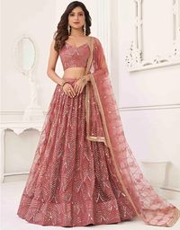 Traditional Wear Women's Heavy Lehenga Choli Collection Processing Time : 20-25 Business Days Work : Thread With Sequence Embroidery Work Fabric:Top : Butterfly Net Bottom : Butterfly Net Dupatta : Butterfly Net Color:Top : Pink Bottom : Pink Dupatta : Pink Note : Properly care for your clothing by following care instructions