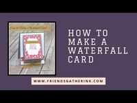 Learn how to make an interactive Waterfall Card. This card flips through different images at the tug of a ribbon. For a project sheet with dimensions, click ...