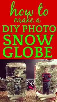 How to Make a Snow Globe with Picture Inside #snowglobes #snowglobecrafts #crafts #craftsforkids #holidaydecor #christmas #christmasgifts #christmascrafts #photogifts #kidsactivities #holidaygifts