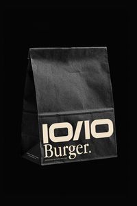 Paper Bag for a Burger Company in Los Angeles, USA.