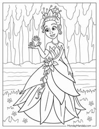 24 Princess & The Frog Coloring Pages (Free PDF Printables)