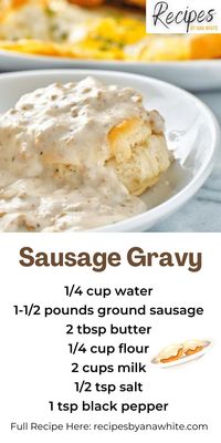 Sausage Gravy – Recipes by Ana White