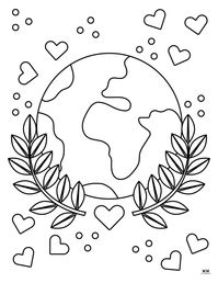 Celebrate Earth Day on April 22nd with these cute and fun Earth Day coloring pages. All 25 pages are 100% FREE and can be printed from home!