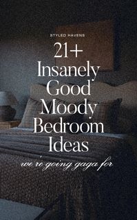 Searching for moody modern bedroom ideas and love the moody romantic bedroom vibe? It's no secret dark bedroom designs are trending in 2025, and these moody bedroom spaces are a MUST-SEE when it comes to bedroom design and bedroom style. (SAVE to your bedroom inspo board for when you're ready to plan your dream space!)