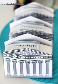 Pantheon Greek Gift Boxes by Water Walker Events & Sassaby Parties