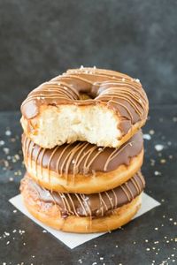 These healthy donuts are baked, not fried, and have ZERO yeast in them! Made with just 4 ingredients, they are suitable for a vegan and gluten free diet!