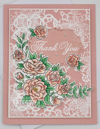 Climbing Roses Thank You Card – Stampin' in the Meadows