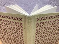 Tue-Mouche Binding with Embroidered Covers - San Diego Book Arts