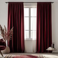 Dark red Velvet curtains for living room / Custom curtains bedroom / Burgundi velvet curtain Extra long drapes  Rich luxury velure curtain Velvet curtains are a timeless addition to any home, offering a perfect blend of luxury and functionality. The rich, plush texture of velvet creates a warm and inviting atmosphere, while also providing excellent light-blocking and sound-dampening qualities. Available in a range of deep, vibrant colors, velvet curtains add a touch of elegance to both modern an