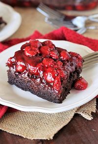 Mom's Chocolate Cherry Upside-Down Cake