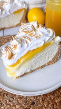 No Bake Lemon Meringue Cheesecake — Sweet Monkey