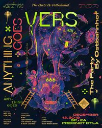 The Party by Ostbahnhof presents VERS: Anything Goes, December 2019 - Fonts In Use