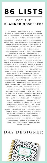 If you’re into list-making as much as we are, then you’re going to love this ultimate list of lists! Plus, on the blog today—why our brains LOVE lists...