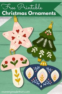 Free Printable Christmas Ornaments