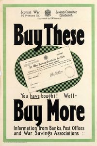 Buy These Scottish War Saving WWI - Poster