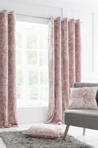 Catherine Lansfield curtains are stylish, high-quality and made in the UK. These velvet curtains add luxury to your home and are easy to hang. The design is sourced ethically overseas and meets safety standards. They are 100% Polyester.