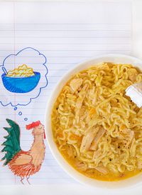 Creamy Cheesy Chicken Ramen Recipe - Dorm Room Cook