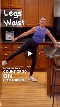 9.8K views · 1.1K reactions | It only takes 1 minute! Do this waist & legs exercise for 30 seconds on both sides. Keep your core engaged and the moves controlled. Work up to 2-3 sets. Little things DO add up! #exerciseathome #womensfitness #fitover40 #fitover50 #legsworkout #waist | Michelle L’Heureux Wilson