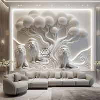 3d mural | bas relief | lion wall mural from drashtikon art
interior wall bas relief in modern style, spiral with little floral touch, looking great at living wall.
contact for work inquery
9023404092