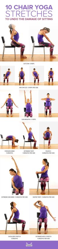 Chair yoga: The only kind of exercise you can do right at the office.