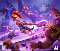 ArtStation - Clash Royale Key Art | Valkyrie Evolution, Mooncolony