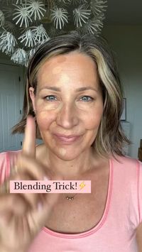 Check this out! 🙌  If you’ve been having trouble blending your makeup you have to give this a try!  As we get older we have more texture in our skin and this little blending trick is going to help!  Spray some SETTING SPRAY onto your brush, let it sit for a few seconds and then blend your makeup!!  It helps to blend everything so smoothly!! Plus you are setting your makeup!😍🤗  Makeup details 👇🏼  Main Highlight- Mango  • Brightening - June   • Contour - Olive   • Lip + cheek - Ibiza ( I’m obsessed with this color! )  Bronzer - Tan Lines   Setting Spray  Blush/Bronzer Brush  🙌Get a custom color match from me! Head to my form, the link is in my bio!  • I’ll get back to you via email with everything you need to get started. Everything will be customized to your skin tone so you don’t