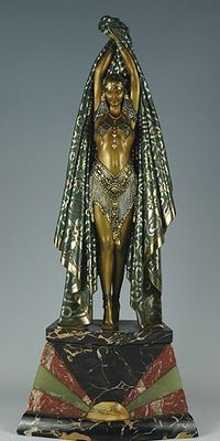 Art Deco bronze figure Antinea by Demetre Chiparus