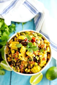 Black bean corn salad is a perfect summer side dish recipe to serve at your next cookout. Pairs well with grilled chicken!